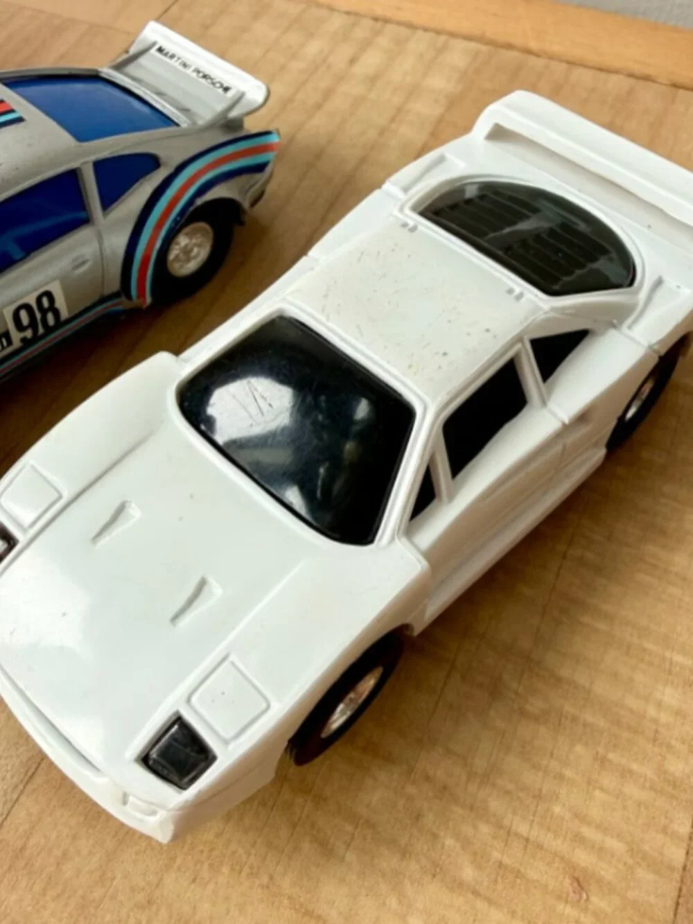 Vintage Slot Car Lot Of 4 - 2 PORSCH, Ferrari F40 & Ferrari F50 - Untested